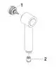 DORNBRACHT Brause Spülbrause ERSATZTEILE 04121109800 170 x 50 x 45 mm Chrom, 04121109800-00 Galeriebild 3